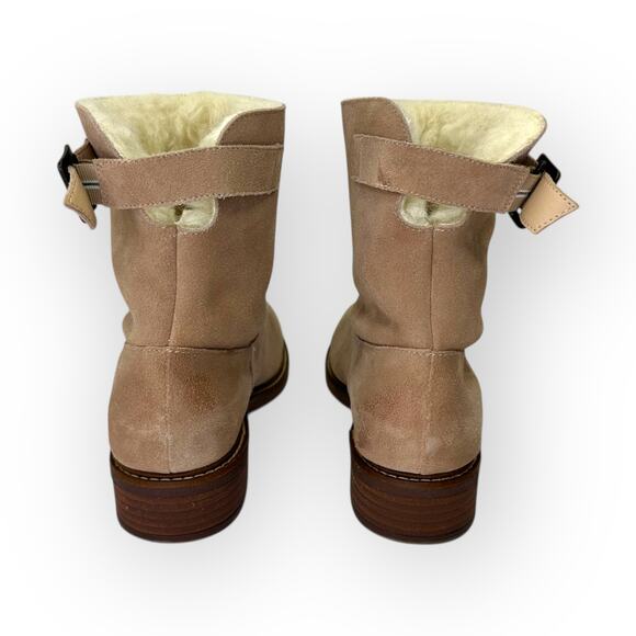 Kelsi Dagger Women's Brooklyn Clay Boots Size 9 Tan Suede Sherpa Ankle Boot - Picture 6 of 10
